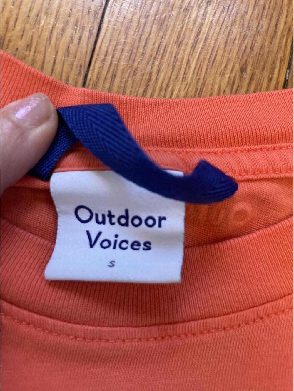 Outdoor Voices Coral Long Sleeve T-Shirt Small Athleisure Lounge Basics Hike - Picture 4 of 6